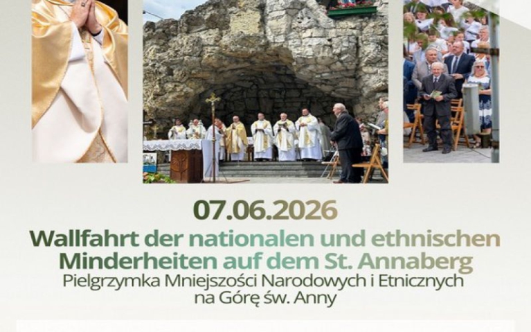 Pielgrzymka Mniejszości Narodowych i Etnicznych na Górę Św. Anny- 7 czerwca 2026