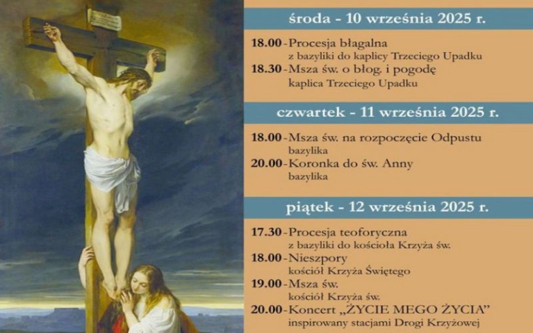 Wielki Odpust Kalwaryjski ku czci Podwyższenia Krzyża Świętego - 10-14 września 2025